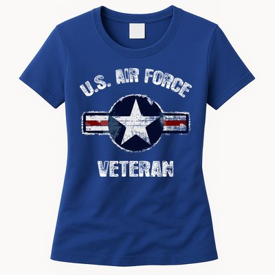 Vintage US Air Force Veteran Vintage USAF Veteran  Womens T-Shirt