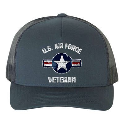 Vintage US Air Force Veteran Vintage USAF Veteran  Yupoong Adult 5-Panel Trucker Hat