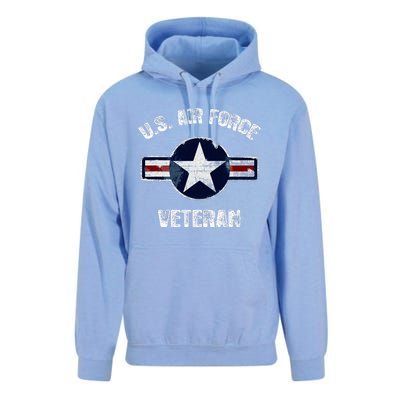 Vintage US Air Force Veteran Vintage USAF Veteran  Unisex Surf Hoodie