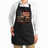 Vintage USA American Flag Motorcycle Biker Apron