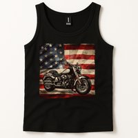 Vintage USA American Flag Motorcycle Biker Tank Top