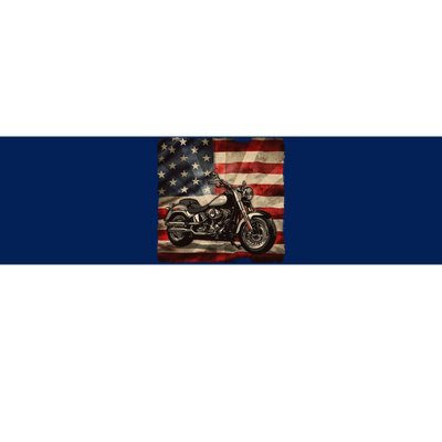 Vintage USA American Flag Motorcycle Biker Bumper Sticker