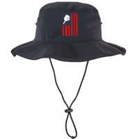 Vintage US American Flag Pickleball Player Paddleball Lover Legacy Cool Fit Booney Bucket Hat