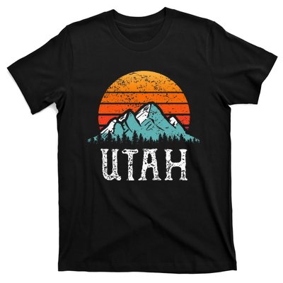 Vintage Utah Accessories Distressed 80s Mountains Retro Utah T-Shirt