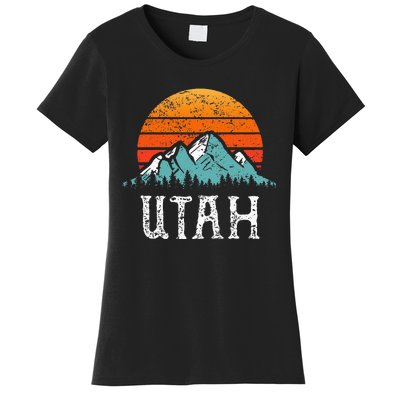 Vintage Utah Accessories Distressed 80s Mountains Retro Utah Women's T-Shirt