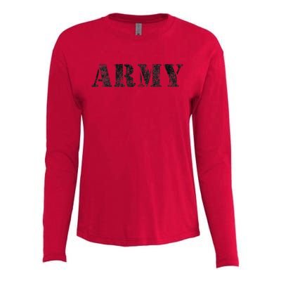 Vintage USA Army Military RED Friday Remember Retro Womens Cotton Relaxed Long Sleeve T-Shirt