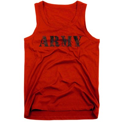 Vintage USA Army Military RED Friday Remember Retro Tank Top