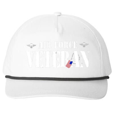 Veteran US Air Force American Flag Veterans Snapback Five-Panel Rope Hat