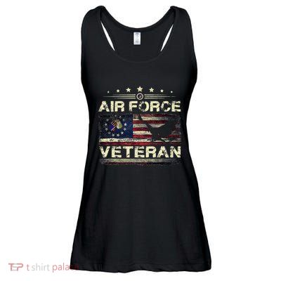 Veteran U.S A.Ir Force American Betsy Ross Flag Ladies Essential Flowy Tank