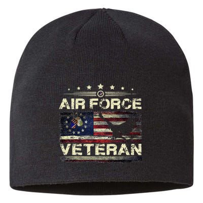 Veteran U.S A.Ir Force American Betsy Ross Flag Sustainable Beanie