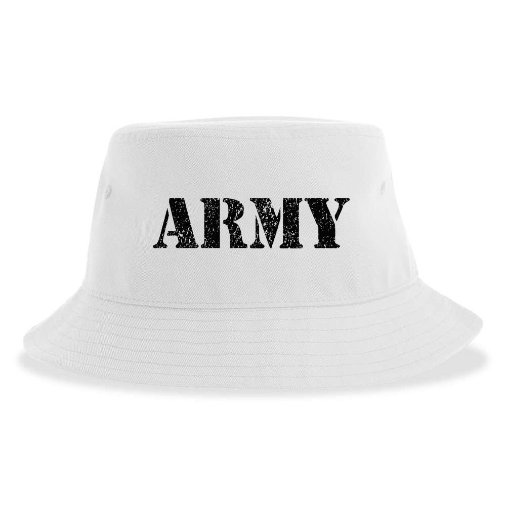Vintage Usa Army I Military Green Sustainable Bucket Hat