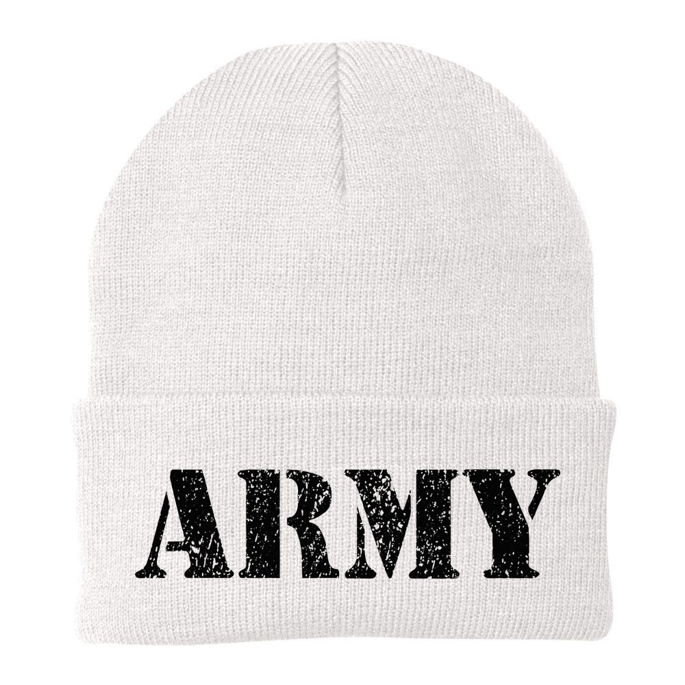 Vintage Usa Army I Military Green Beanie