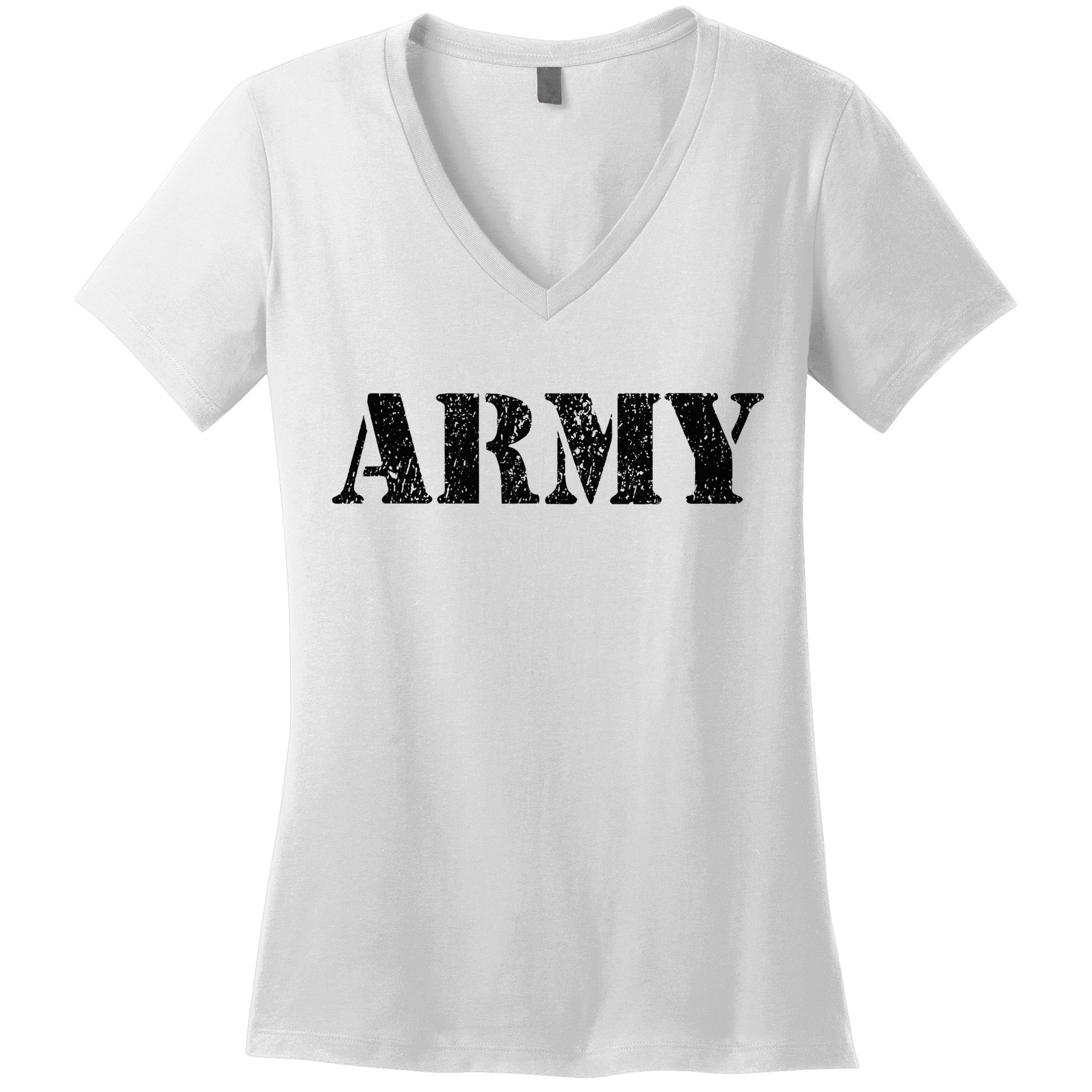 Vintage Usa Army I Military Green Women's V-Neck T-Shirt