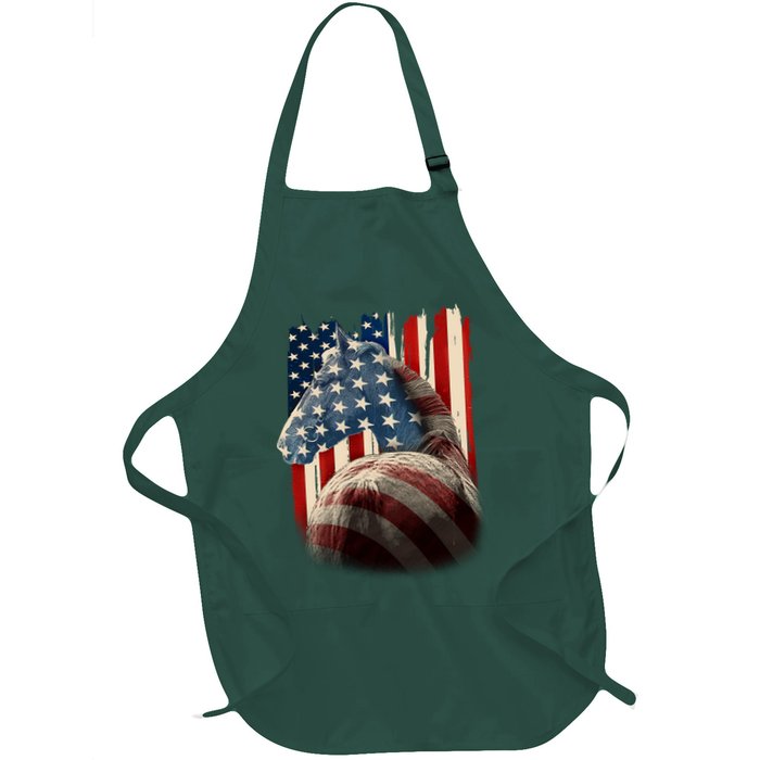 Vintage USA American Flag Horse Apron