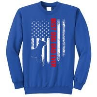 Vintage Usa American Flag Best Boxer Dog Dad Ever Silhouette Gift Sweatshirt