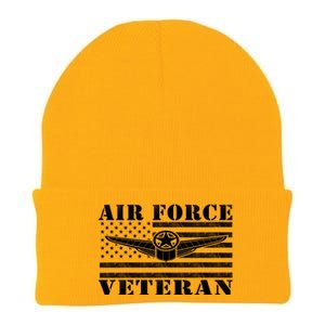 Veteran Us Air Force Meaningful Gift American Flag Veterans Top Gift Knit Cap Winter Beanie