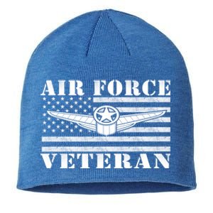 Veteran Us Air Force Meaningful Gift American Flag Veterans Top Gift Sustainable Beanie