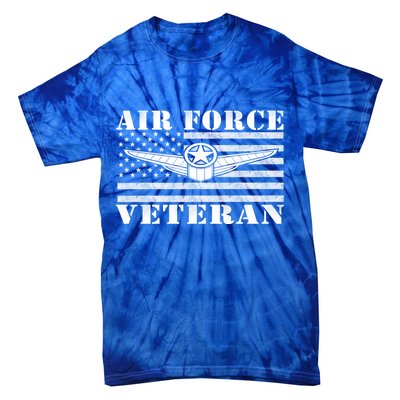 Veteran Us Air Force Meaningful Gift American Flag Veterans Top Gift Tie-Dye T-Shirt