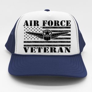 Veteran Us Air Force Meaningful Gift American Flag Veterans Top Gift Trucker Hat