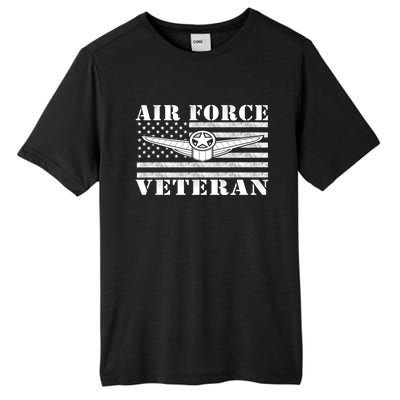 Veteran Us Air Force Gift American Flag Veterans Top Cool Gift Tall Fusion ChromaSoft Performance T-Shirt