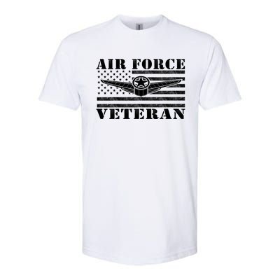 Veteran Us Air Force Gift American Flag Veterans Top Cool Gift Softstyle CVC T-Shirt