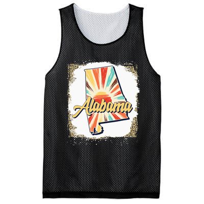 Vintage USA Alabama State Map Flag Souvenir Men Women Kids Mesh Reversible Basketball Jersey Tank