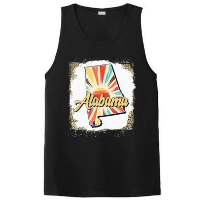 Vintage USA Alabama State Map Flag Souvenir Men Women Kids PosiCharge Competitor Tank