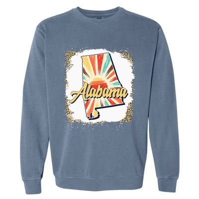 Vintage USA Alabama State Map Flag Souvenir Men Women Kids Garment-Dyed Sweatshirt