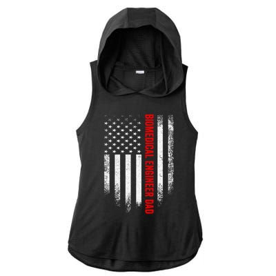 Vintage Us American Flag Biomedical Engineer Dad Engineering Gift Ladies PosiCharge Tri-Blend Wicking Draft Hoodie Tank