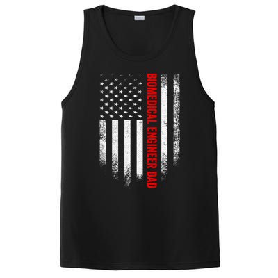 Vintage Us American Flag Biomedical Engineer Dad Engineering Gift PosiCharge Competitor Tank