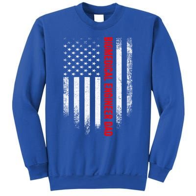 Vintage Us American Flag Biomedical Engineer Dad Engineering Gift Sweatshirt