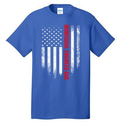 Vintage Us American Flag Biomedical Engineer Dad Engineering Gift Tall T-Shirt