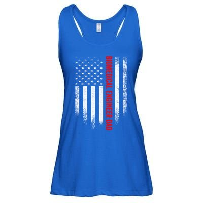 Vintage Us American Flag Biomedical Engineer Dad Engineering Gift Ladies Essential Flowy Tank