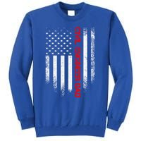 Vintage Usa American Flag Civil Engineer Dad Engineering Great Gift Tall Sweatshirt