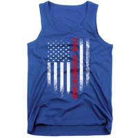 Vintage Usa American Flag Civil Engineer Dad Engineering Great Gift Tank Top