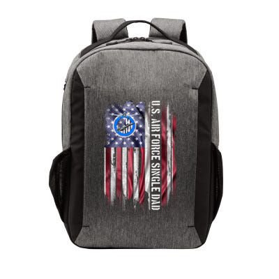 Vintage Usa American Flag Proud Air Force Veteran Single Dad Cool Gift Vector Backpack