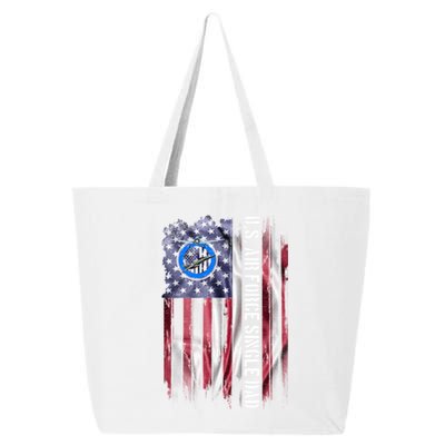 Vintage Usa American Flag Proud Air Force Veteran Single Dad Cool Gift 25L Jumbo Tote