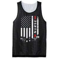 Vintage USA American Flag VA Nurse Patriotic Funny Nurse Day Mesh Reversible Basketball Jersey Tank