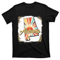 Vintage Usa Alabama State Map Flag Souvenir T-Shirt