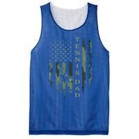 Vintage Usa American Camo Flag Proud Tennis Dad Silhouette Funny Gift Mesh Reversible Basketball Jersey Tank