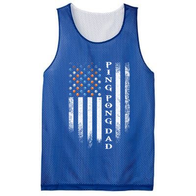Vintage Usa American Flag Ping Pong Table Tennis Dad Funny Funny Gift Mesh Reversible Basketball Jersey Tank