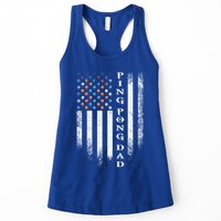 Vintage Usa American Flag Ping Pong Table Tennis Dad Funny Funny Gift Womens Tank Top