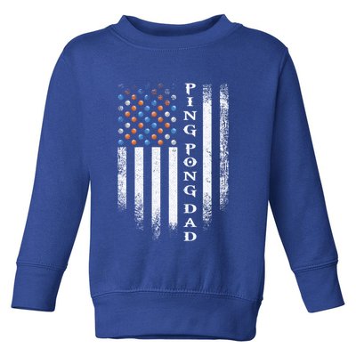 Vintage Usa American Flag Ping Pong Table Tennis Dad Funny Funny Gift Toddler Sweatshirt