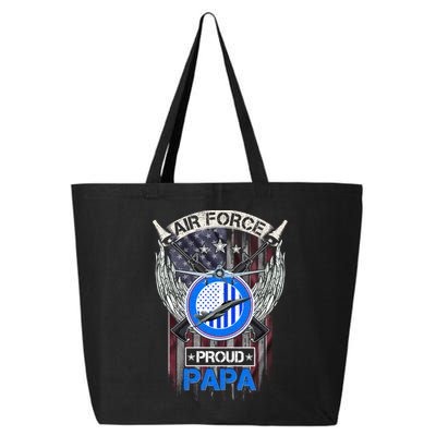 Vintage Usa American Flag Us Air Force Proud Veteran Papa Gift 25L Jumbo Tote