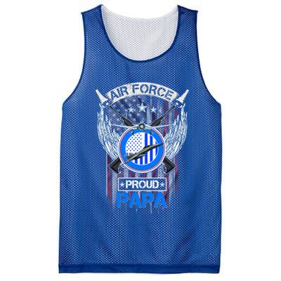 Vintage Usa American Flag Us Air Force Proud Veteran Papa Gift Mesh Reversible Basketball Jersey Tank