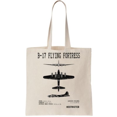 Vintage Usa Bgift17 Bomber Ww2 Warplane Bgift17 Flying Fortress Cool Gift Tote Bag