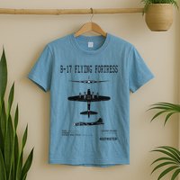Vintage Usa Bgift17 Bomber Ww2 Warplane Bgift17 Flying Fortress Cool Gift T-Shirt