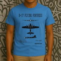 Vintage Usa Bgift17 Bomber Ww2 Warplane Bgift17 Flying Fortress Cool Gift T-Shirt