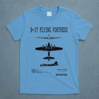 Vintage Usa Bgift17 Bomber Ww2 Warplane Bgift17 Flying Fortress Cool Gift T-Shirt