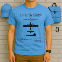Vintage Usa Bgift17 Bomber Ww2 Warplane Bgift17 Flying Fortress Cool Gift T-Shirt